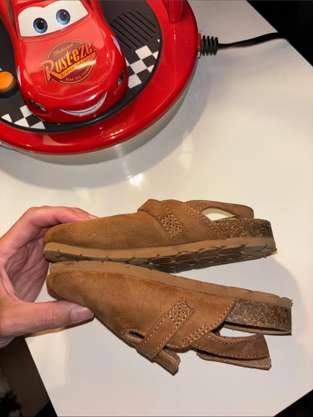 GAP Toddler Brown Suede clogs/birkenstocks/slides